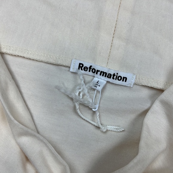 Reformation Emerald Knit Top in Horchata, LARGE 1402 - Picture 8 of 9